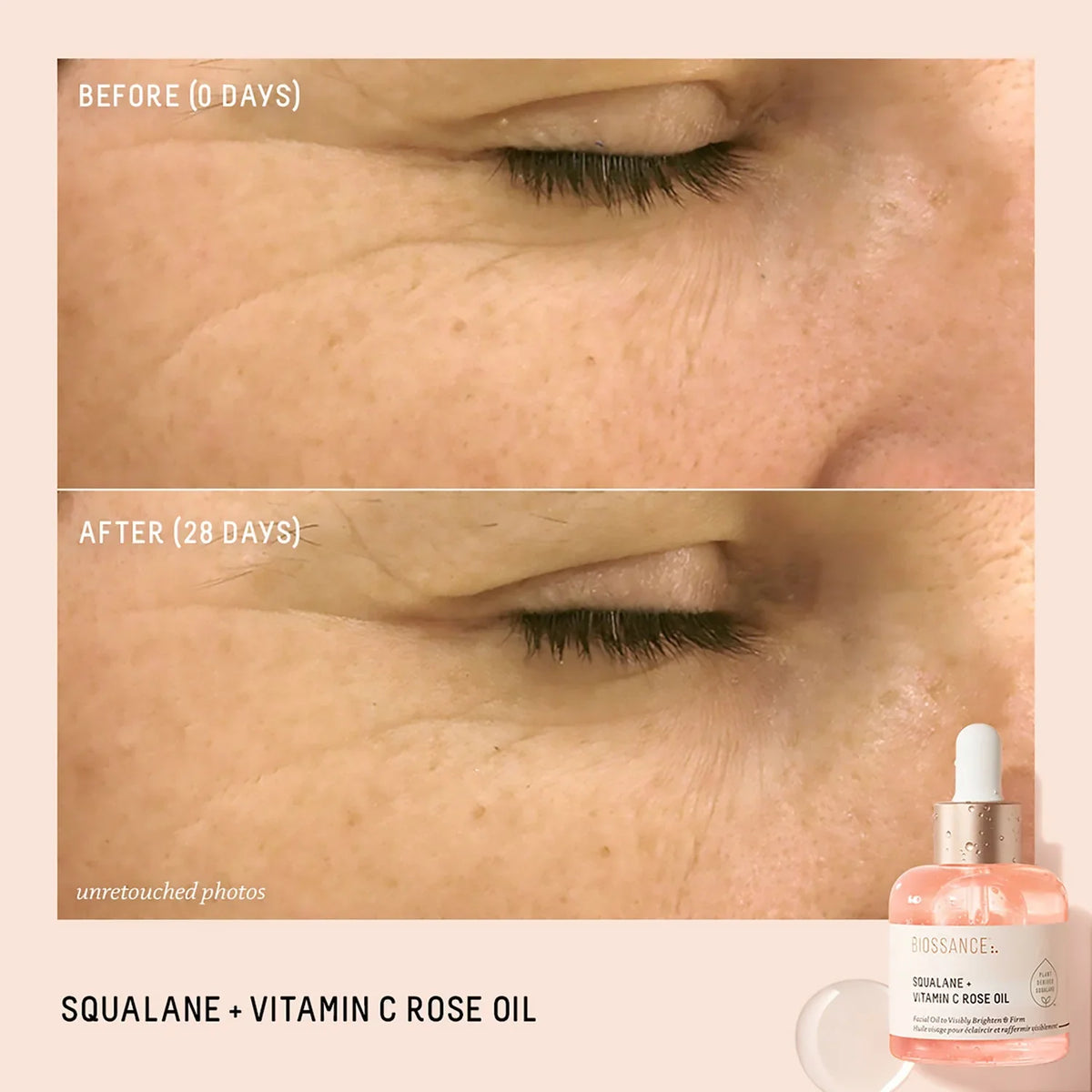 Biossance Squalane Vitamin C Rose Oil 30ml