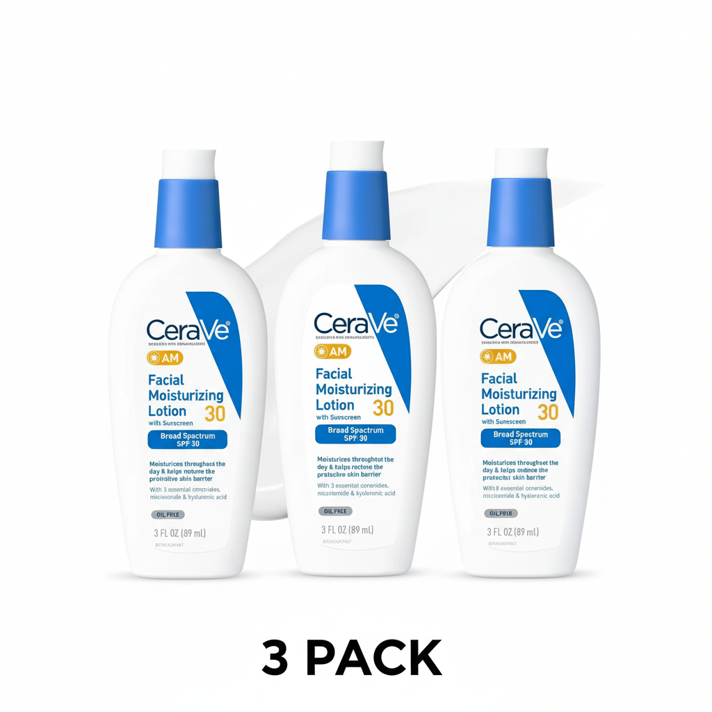 3 Pack CeraVe AM Lotion