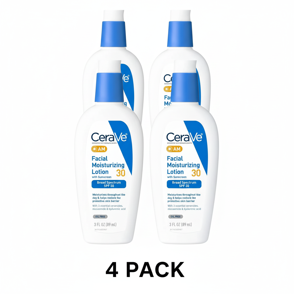 4 Pack CeraVe AM Lotion