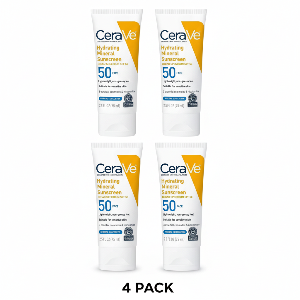 4 Pack CeraVe SPF 50