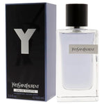 YSL Y EDT bottle with blue box front view