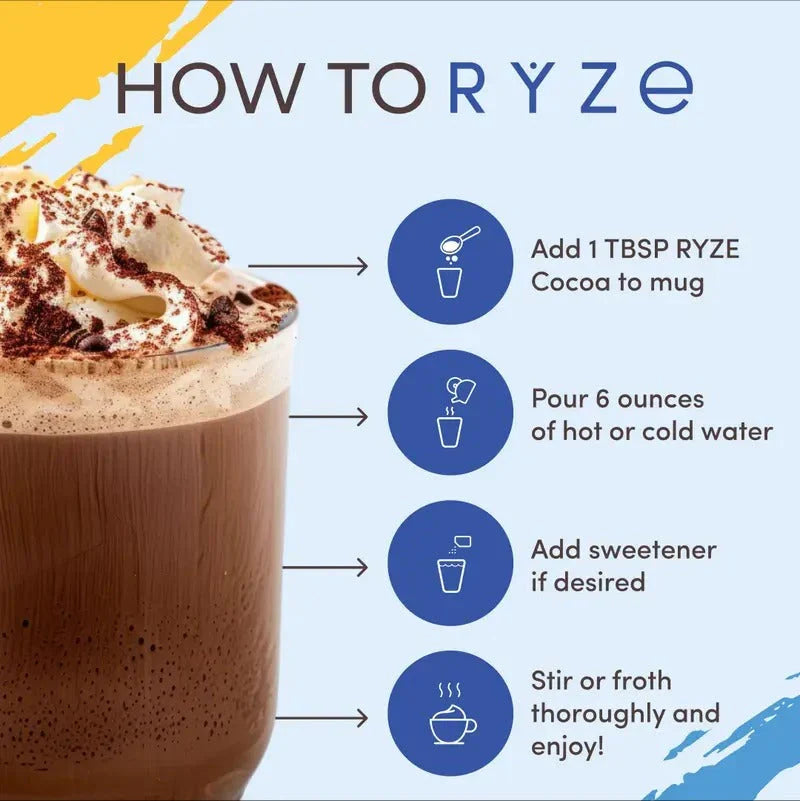 Ryze Mushroom Hot Cocoa 20 Servings