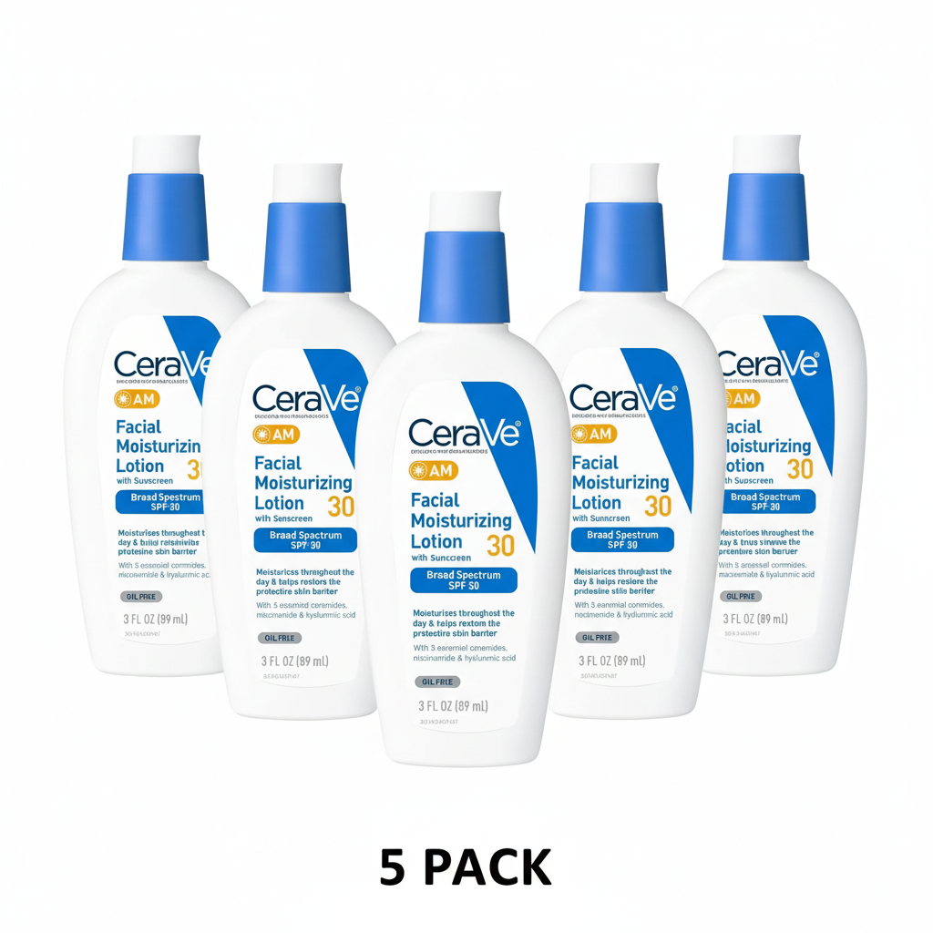 5 Pack CeraVe AM Lotion