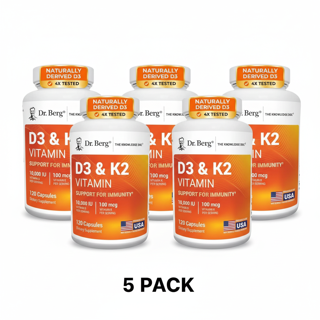 5 Pack Dr. Berg D3 K2