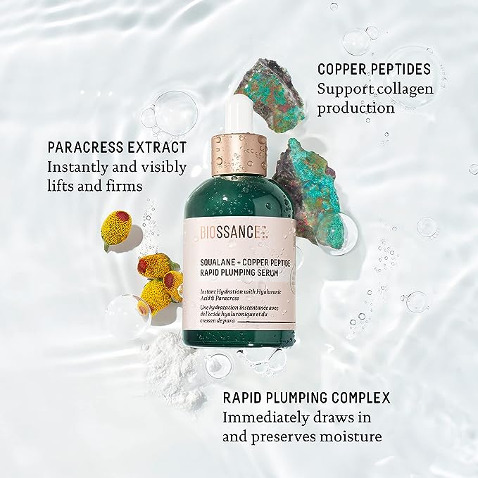 Biossance Squalane Copper Peptide Rapid Plumping Serum