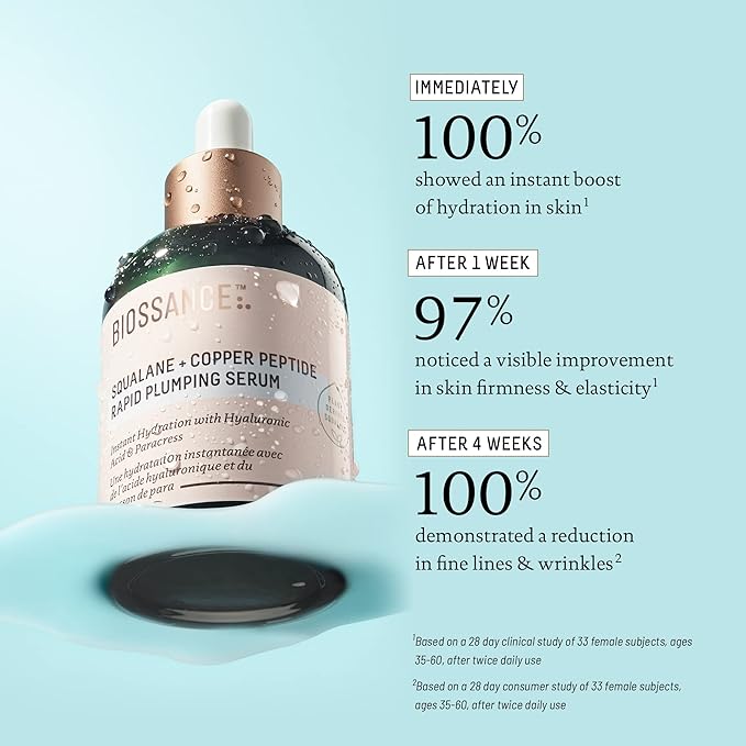Biossance Squalane Copper Peptide Rapid Plumping Serum