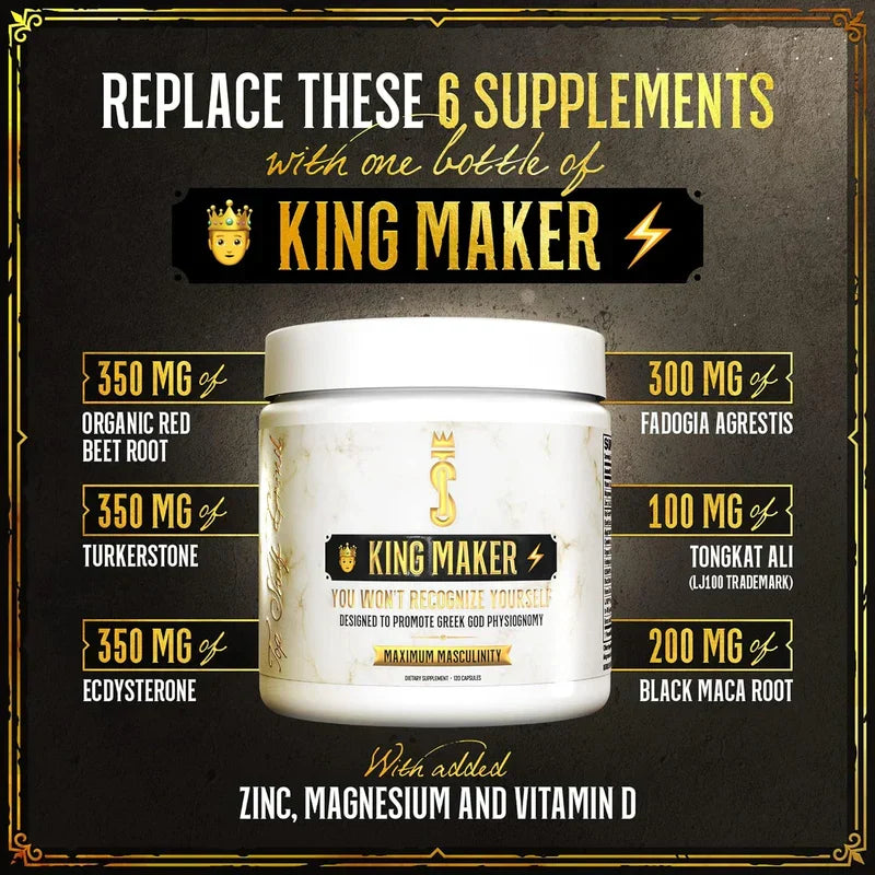 King Maker Testosterone Booster 120 Capsules