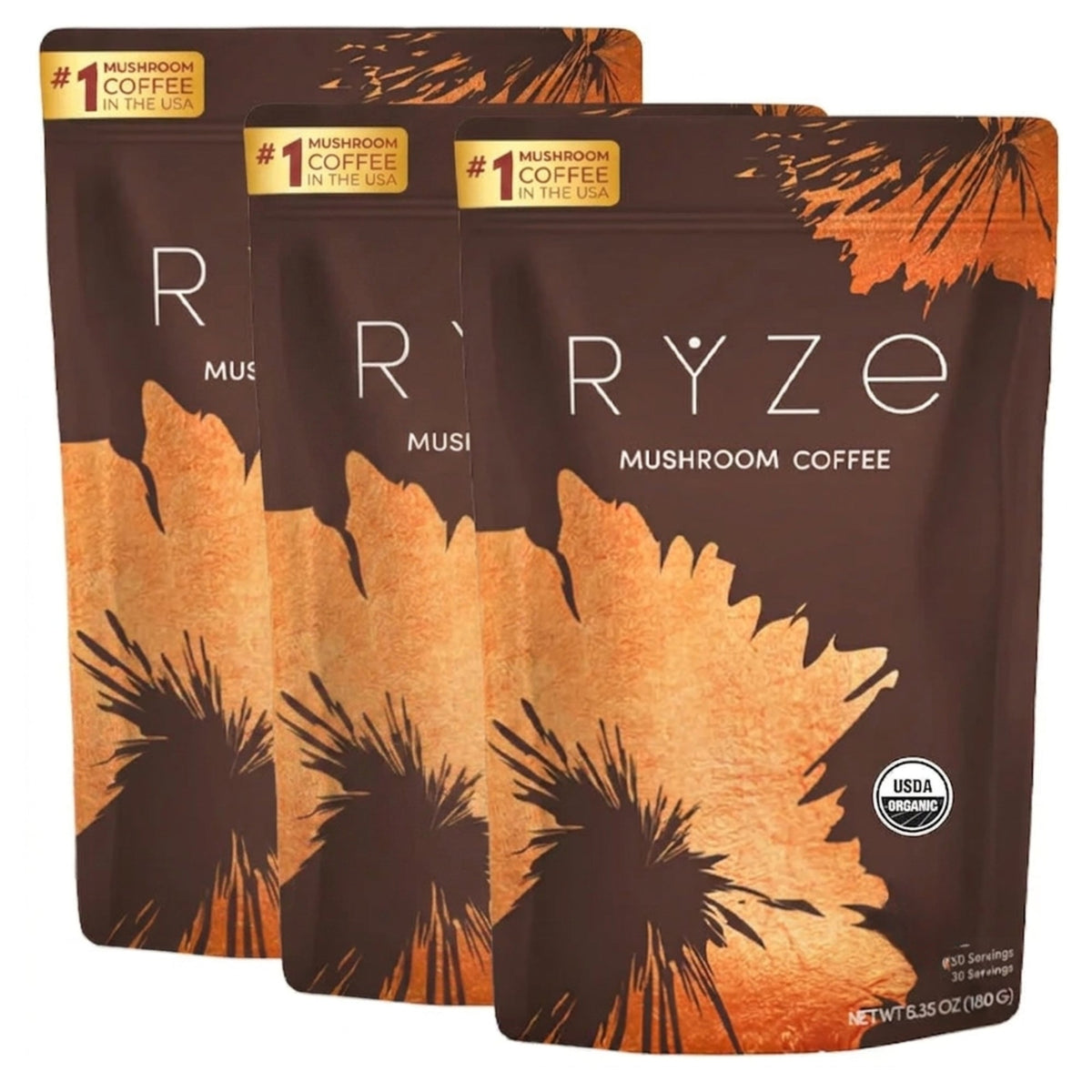 RYZE Organic Mushroom Coffee 30 servings