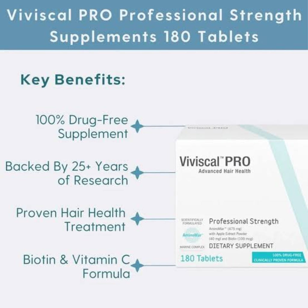 Viviscal Pro Advanced Hair Growth Supplement 180 Tablets