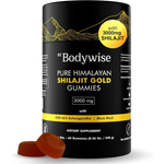 Be Bodywise Pure Himalayan Shilajit Gold Gummies 3000mg with KSM-66 Ashwagandha and Black Musli – 60 Count Dietary Supplement